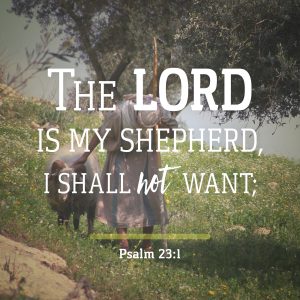 The lord is my shepherd