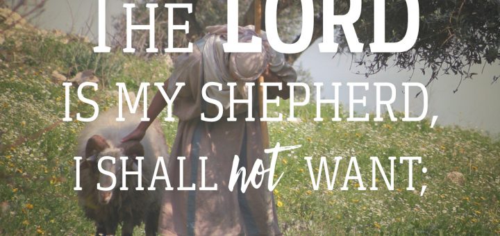 The lord is my shepherd