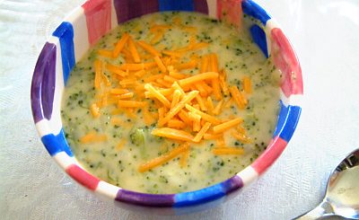 brocoli and cheddar soup