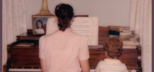 Mama and Enric at the piano