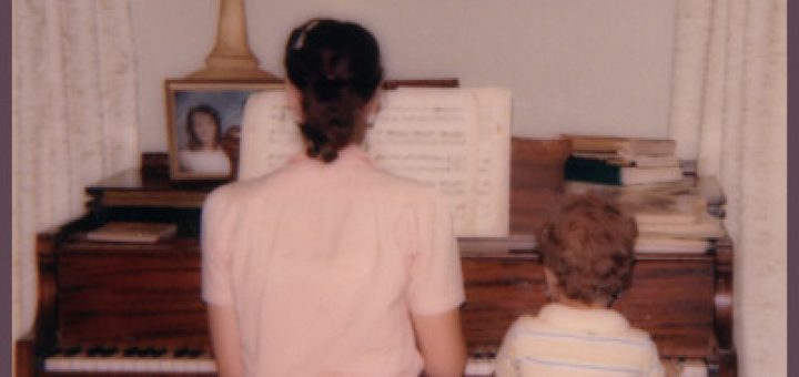 Mama and Enric at the piano
