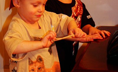 Boys in their Australian Tee Shirts