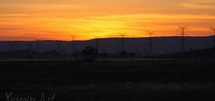 sunrise at whiteman park