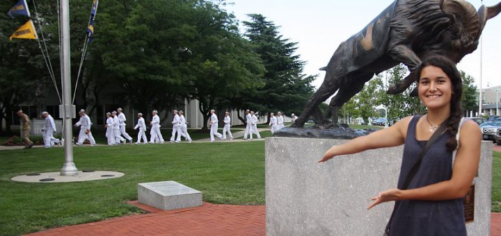 Alejandra at the Naval Academy