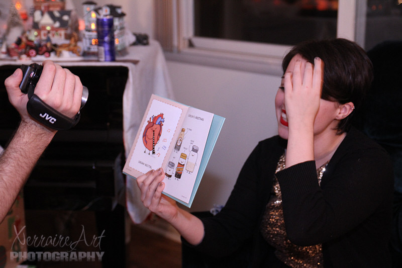 A laugh over her book from John and I, It's a Punderful Life