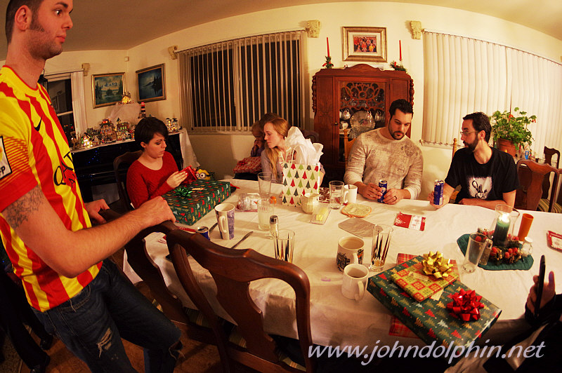 Gift giving everywhere.