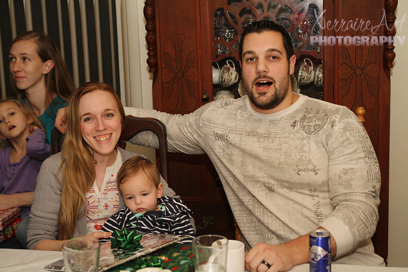 So we had guests we invited as family. Heather and Jared. Jared was busy telling me he wasn't sure he wanted his picture taken with a Canon. (He shoots Nikon).