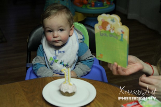 He sure did jibber jabber to Grandpa Keith and Nana Sandy as he got used to being the center of attention.