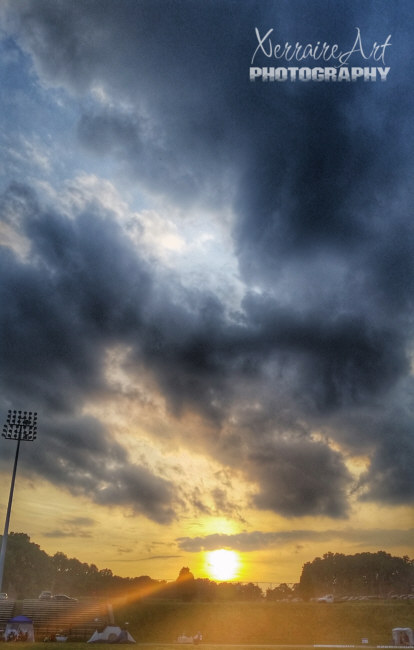 The sun started to go down.