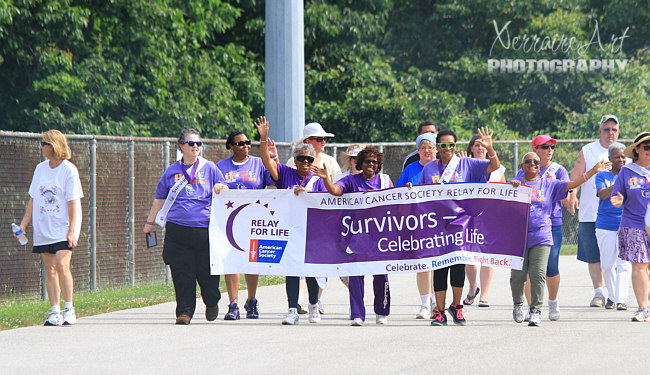 The survivors went around first, then I joined them as a caregiver. I will never forget how many "I love yous" mom gave Linda and I. I took a lap and remembered.