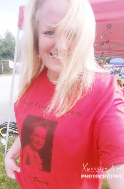 We were given T- shirts honoring mom from CVS.