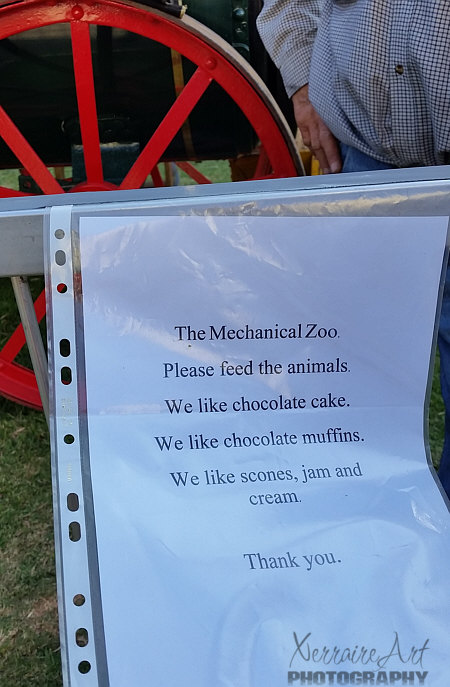 A fun moment, when we got to the section where they have old machinery, we saw this. We just happened to have a supply of scones on us.