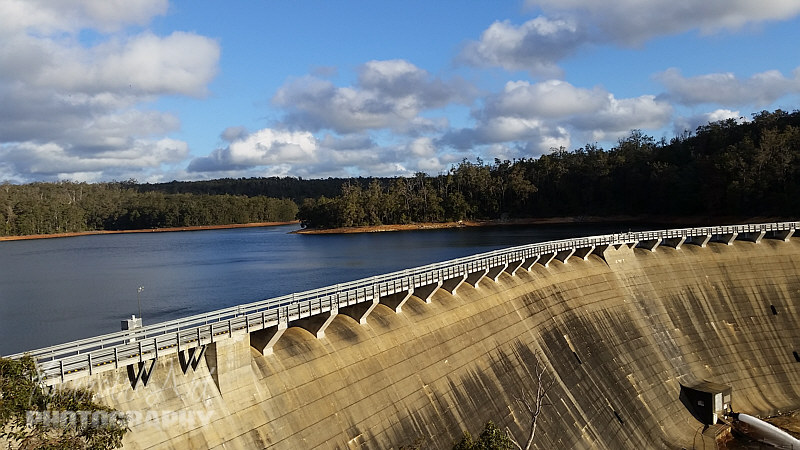 The dam was constructed in 1933 and enlarged in 1956, and the power station was built in the 1950s.