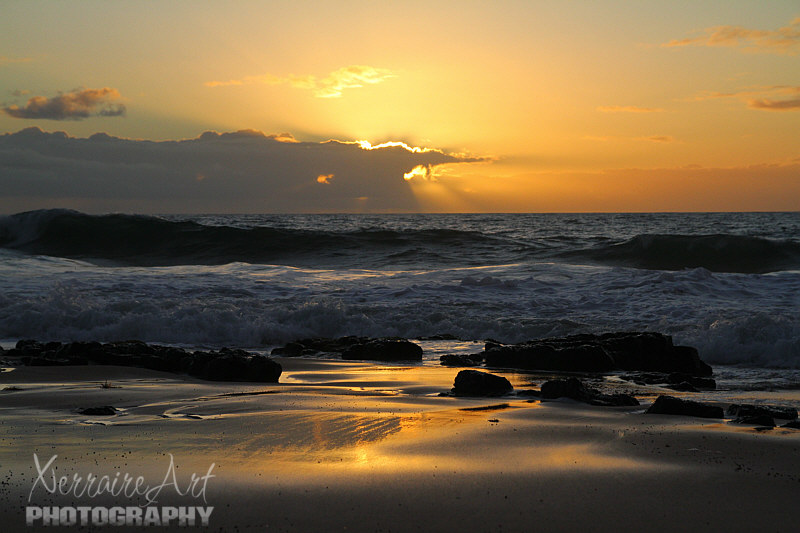 Another beautiful sunset near at the Indian Ocean