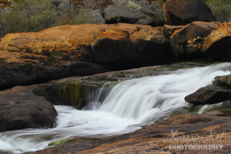 We made a few stops like this small waterfall...