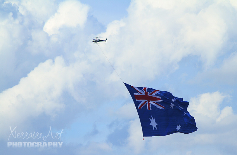 Back to the river, there was more to see. I am proud of my flag, but the Aussie flag also pulls at my heart.