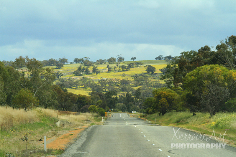 Out of town, and back onto the road, taking in the scenery. Something I love to do.