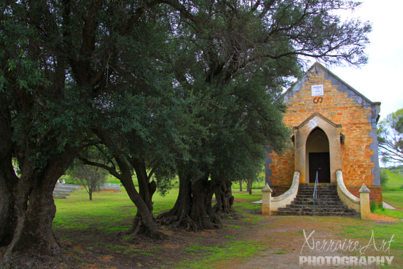 We kind of took the long way here and made some stops but we were at the church we found by accident last summer.