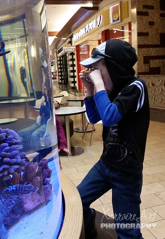 Silas taking photos