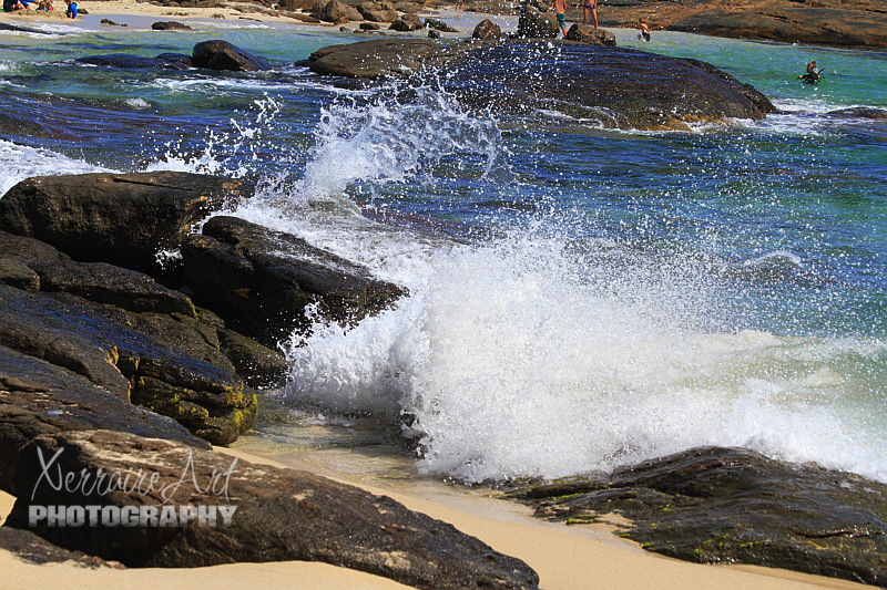 splashing