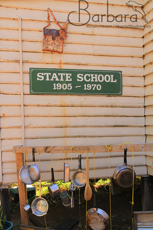 We first visited the school.