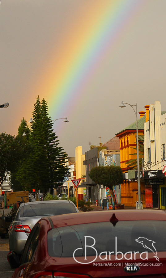zoom in on the rainbow