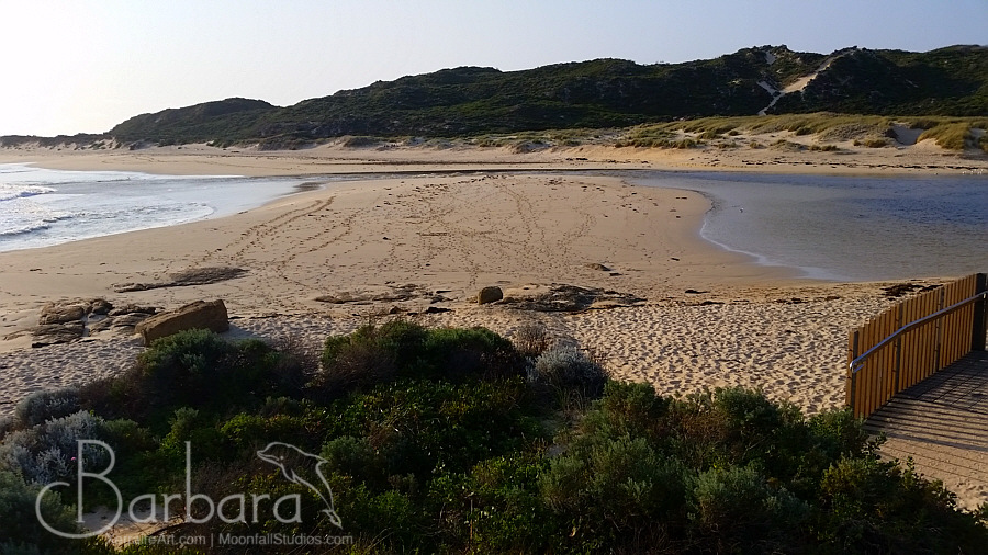Margaret River meeting the Indian Ocean