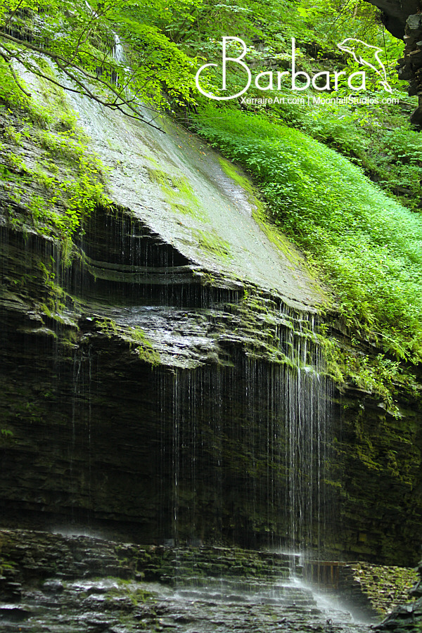 Rainbow falls thin veil