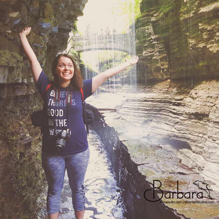 Laura at Rainbow Falls