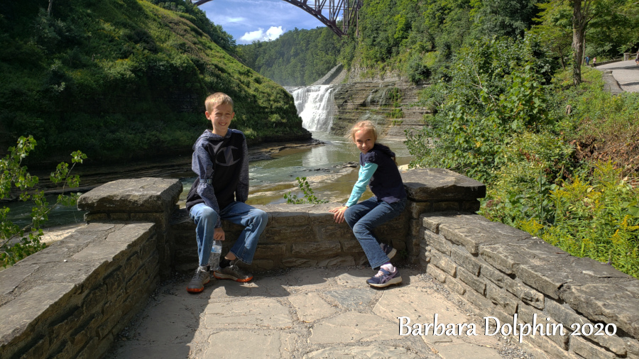 Silas and Rubi and Upper Falls