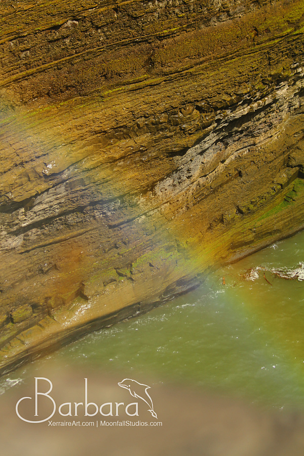 Rainbow at Middle falls