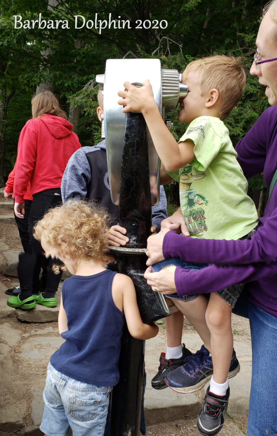 Ezra and children at the lookout