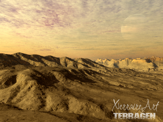 Planet in the sky in Terragen 2.0