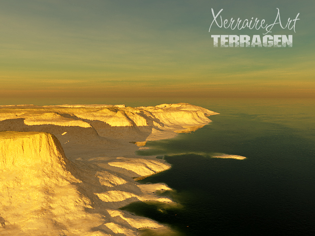 Terragen 2.0 sea and sand
