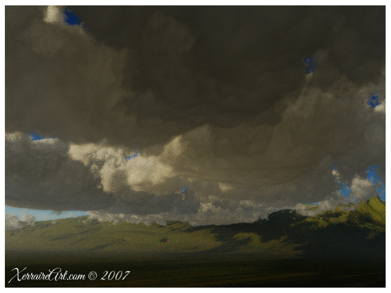 storms in the 3d clouds of Terragen 2.0