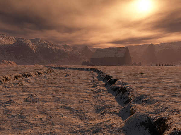 tracks in the snow terragen