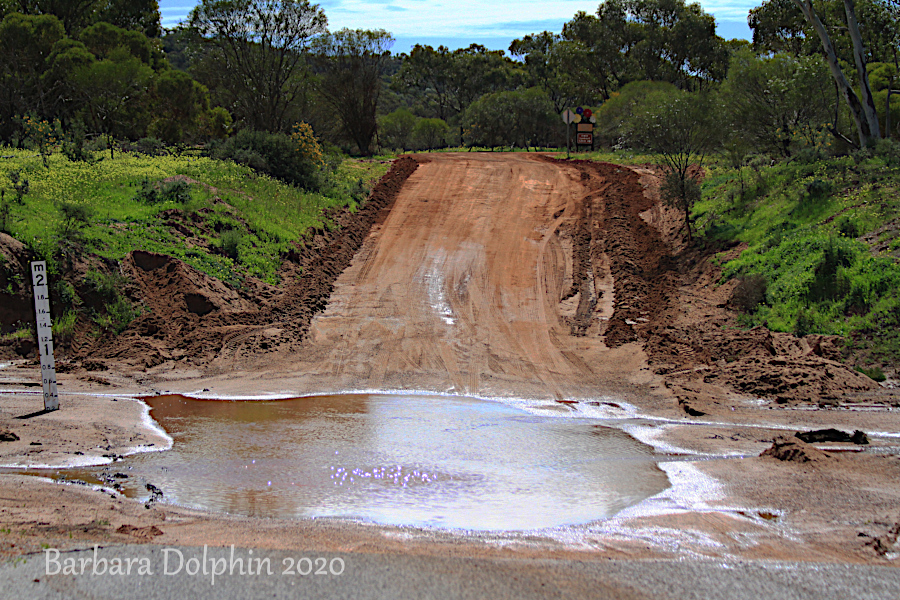 Going through puddles