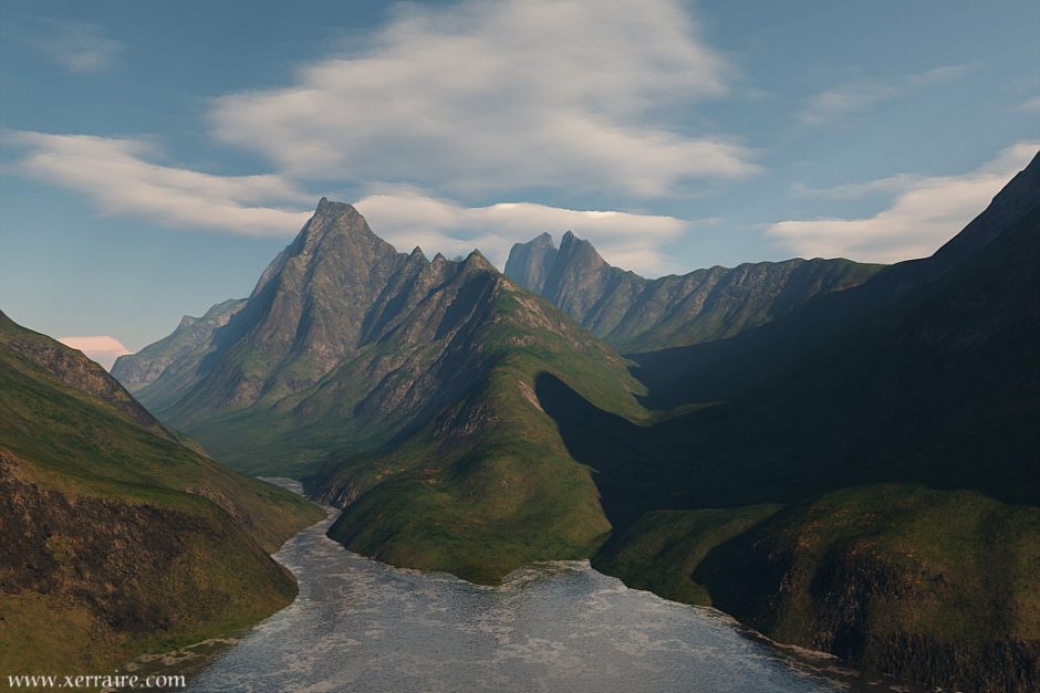 Mountains in Terragen