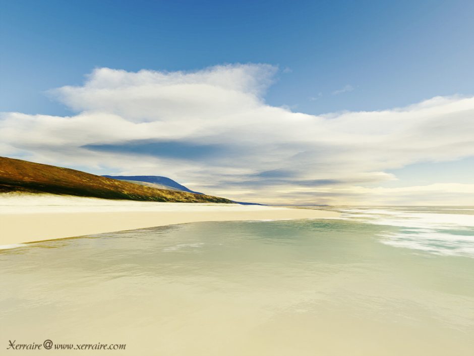 Beach in Terragen .09