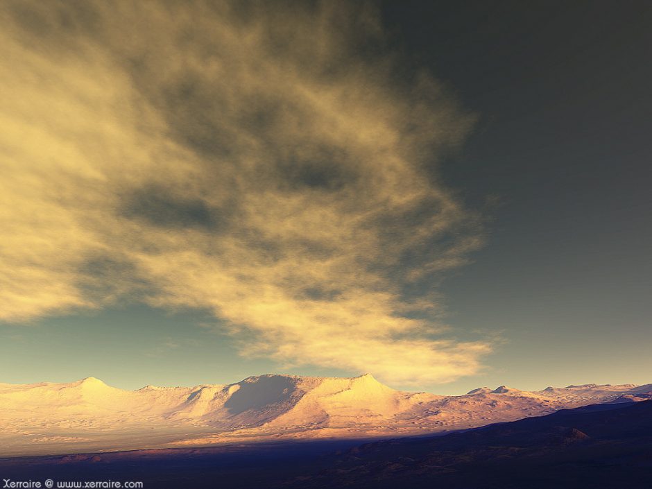 Cloud formation so large it makes the mountains look small