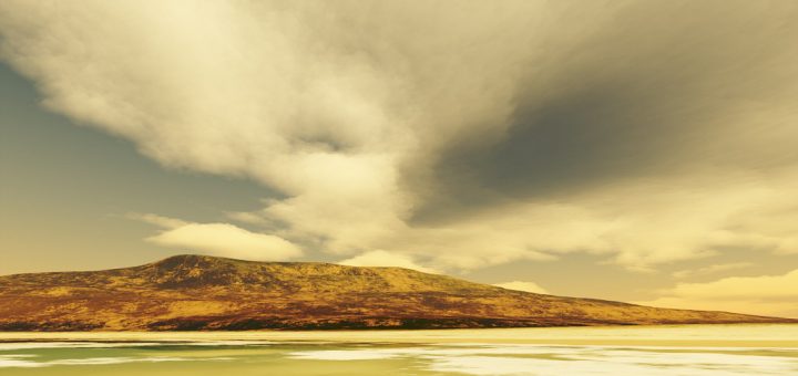 Terragen beach scene