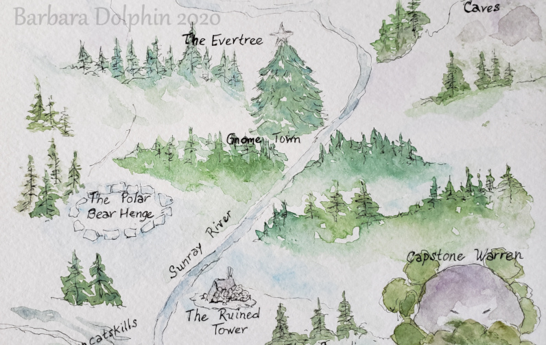 close up of the middle of the map
