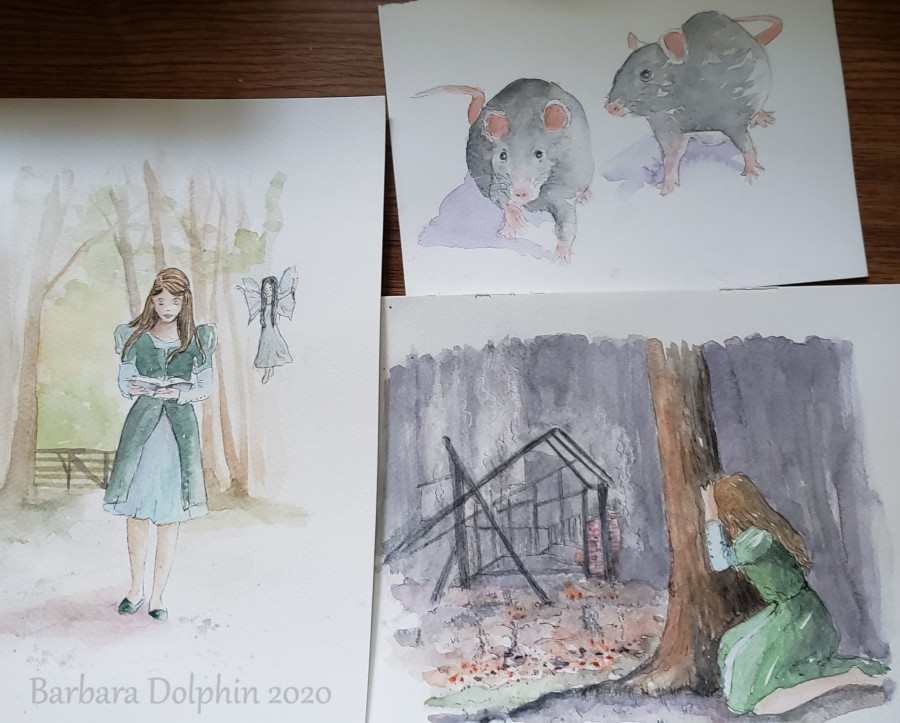 Watercolor illustrations for Embers of Faith
