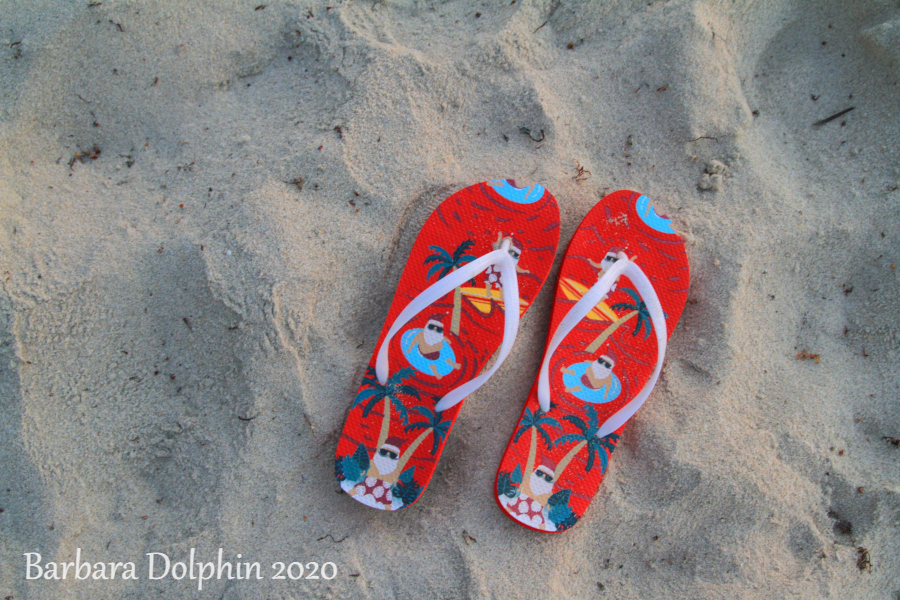 christmas flip flops