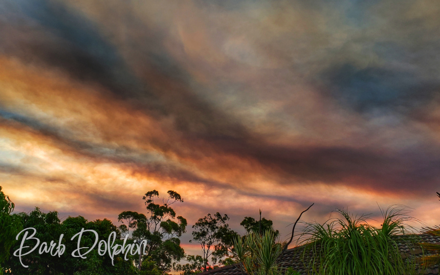 Bush Fire Sunset