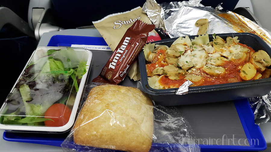 Dinner on the plane