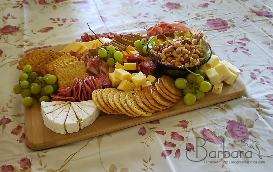 Cheese and nuts board