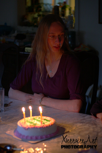 Miranda with her cake