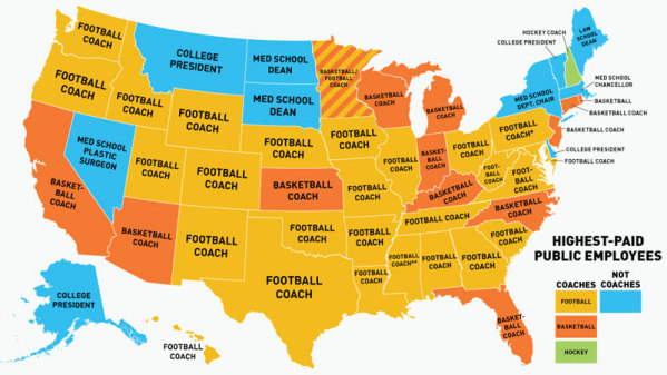 us map earnings by profession