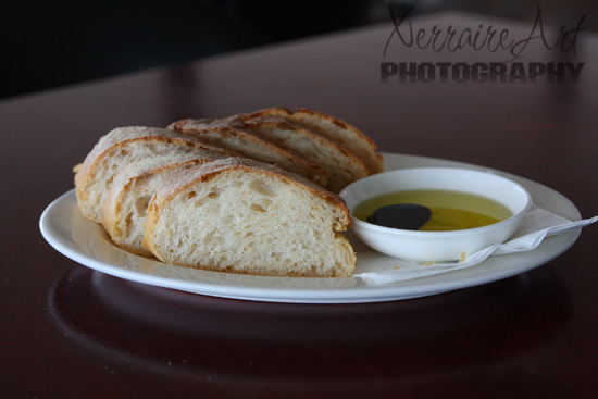 The bread and olive oil was excellent I thought